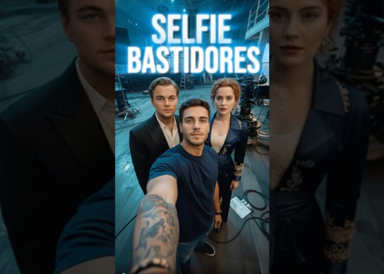 Como fazer a trend da selfie com famosos nos bastidores com IA.