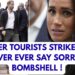 DISASTER TOURISTS STRIKE AGAIN -TROUBLE BREWING #royal #meghan #princeharry