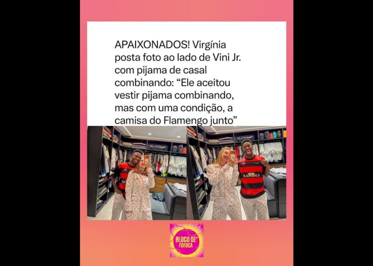 o #vinijr com a camisa do #flamengo dele kkk . #virginia #fofocas