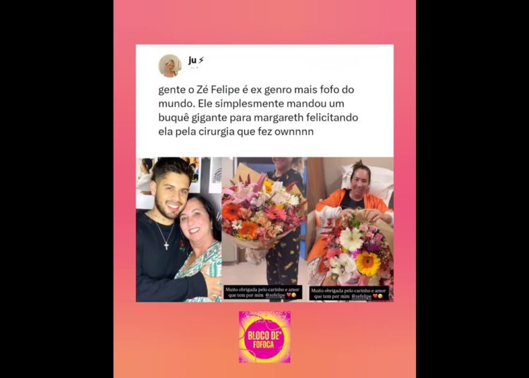 #margarethserrao  recebe flores do ex-genro, #zefelipe , após procedimentos cirúrgicos. #fofocas