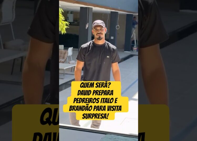 QUEM SERÁ? DAVID PREPARA ITALO E BRANDÃO PARA VISITA SURPRESA #DAVID #chácara #surpresa