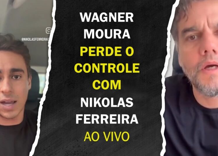 WAGNER MOURA PERDE O CONTROLE APÓS RESPOSTA DE NIKOLAS FERREIRA AO VIVO!