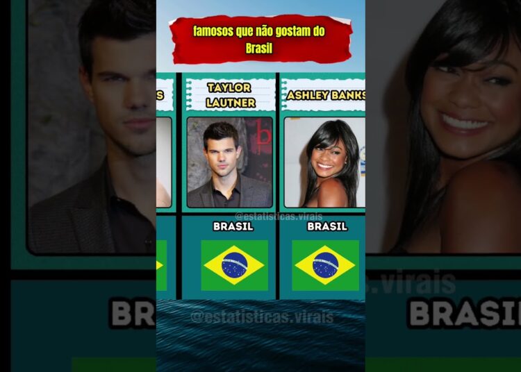 famosos que não gostam do Brasil