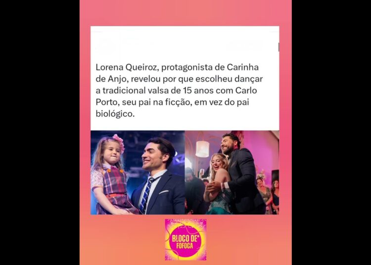#lorenaqueiroz dançou valsa de 15 anos com Carlo porto, seu pai em #carinhadeanjo. #sbt