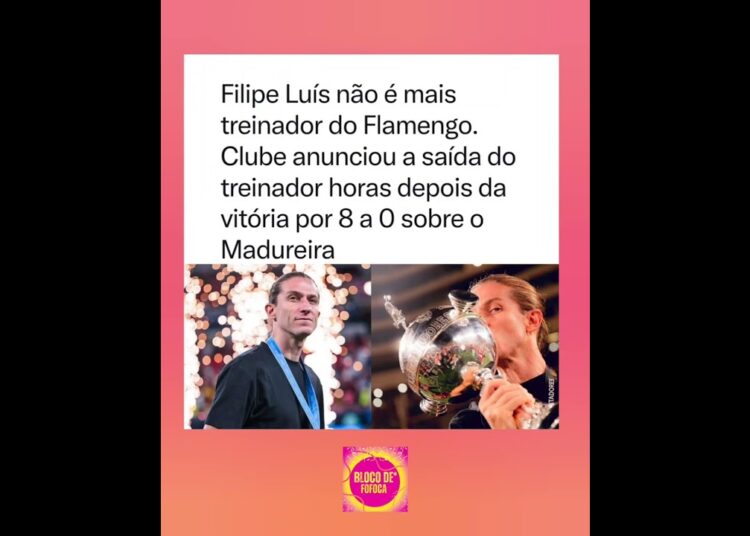 #filipeluis não é mais técnico do #flamengo . #fofocas #fofoca
