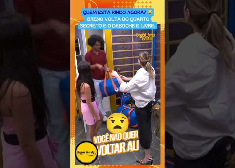 QUEM ESTÁ RINDO AGORA? 😂 Breno volta do Quarto Secreto e o deboche é livre.