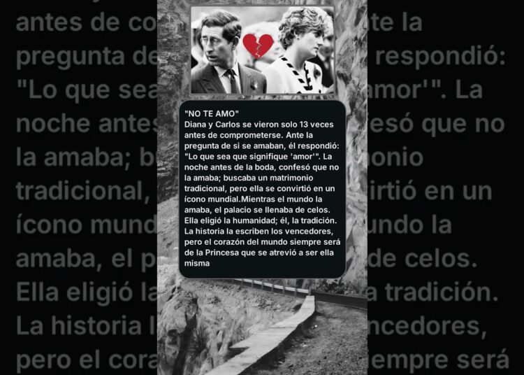 DIANA, LA PRINCESA #LadyDi #PrincesaDiana #Realeza #DianaDeGales #HistoriaReal