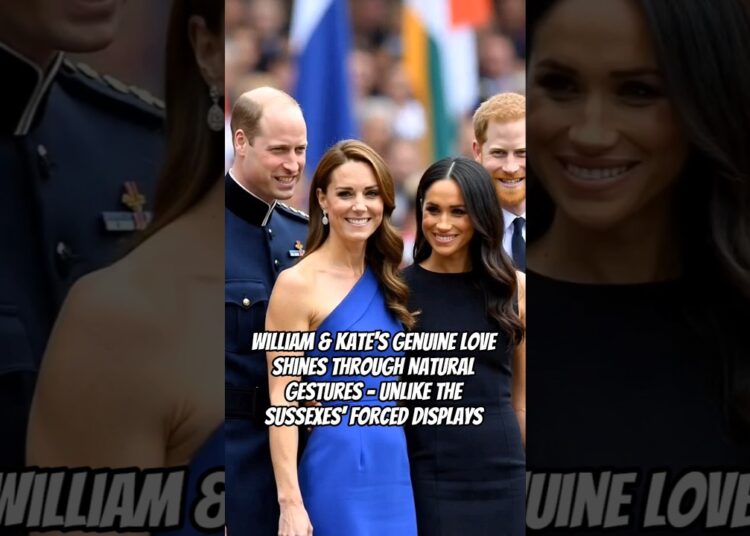 William & Kate’s Genuine Love Shines Through Natural Gestures #kate #harry #meghan #royal #william