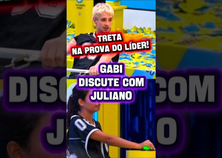 JULIANO FLOSS E GABRIELA DISCUTEM DURANTE PROVA DE LÍDER DE RESISTÊNCIA