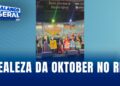 A realeza da Oktoberfest participa de evento germânico no Rio de Janeiro