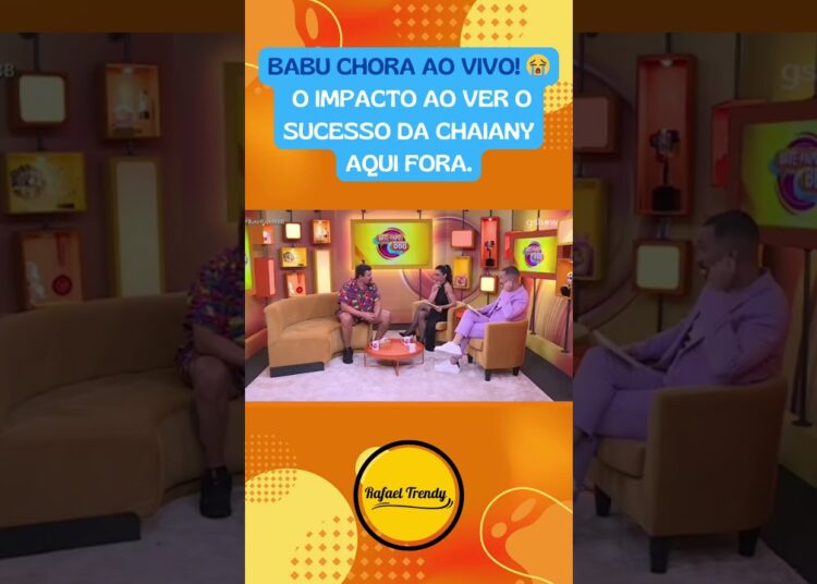 BABU CHORA AO VIVO! 😭 O impacto ao ver o sucesso da Chaiany aqui fora.