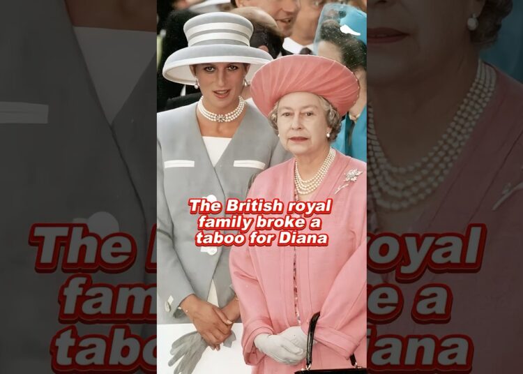 The British royal family broke a taboo for Diana #queenelizabeth #princessdiana #fyp #royal