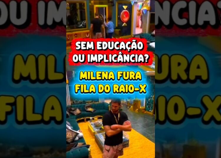 MILENA IGNORA FILA DO RAIO-X ENTRANDO NA FRENTE DO JONAS E ATITUDE DÁ O QUE FALAR