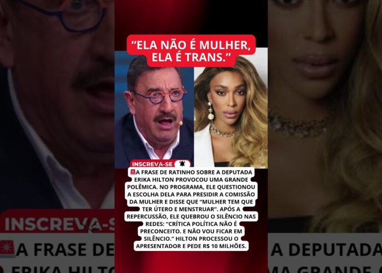 Ratinho responde polêmica com Erika Hilton e diz: “Não vou ficar em silêncio”
