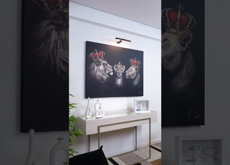 Comente “Eu quero!” Quadro Realeza do Leão Horizontal