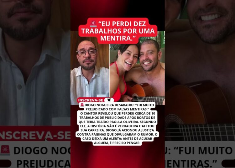 DIOGO NOGUEIRA ACIONA JUSTIÇA após BOATOS de TRAIÇÃO e perda de TRABALHOS