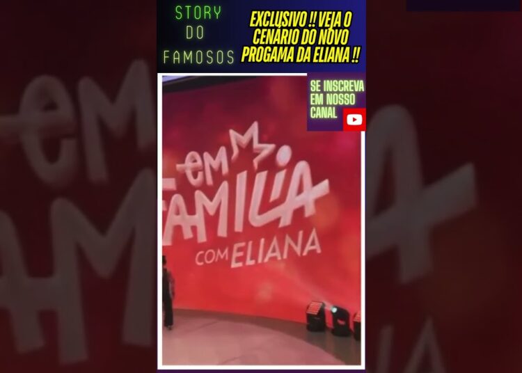 EXCLUSIVO !! VEJA IMAGENS DO CENÁRIO DO NOVO PROGAMA DA ELIANA NA GLOBO !! #shorts #globo #eliana