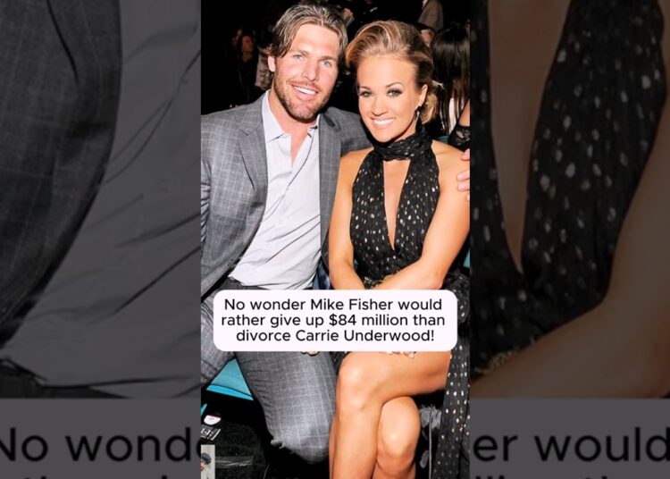 No wonder Mike Fisher wouldrather give up $84 million thandivorce Carrie Underwood!