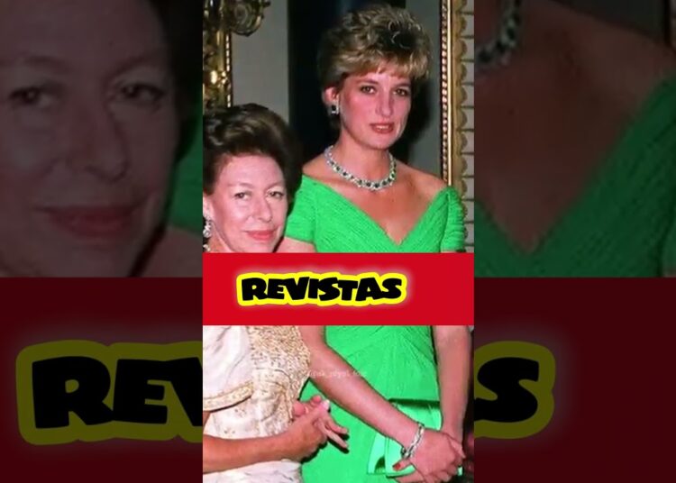 Tensa relación entre la princesa Diana y la princesa Margarita #princesadiana #realeza #royalfamily