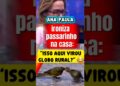 PASSARINHO ENCANTA A CASA, MAS ANA PAULA NÃO GOSTA “ISSO AQUI NÃO É GLOBO RURAL”