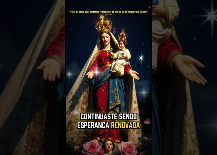 Você já sentiu que a verdadeira realeza nasce da missão e não da aparência visível? #nossasenhora