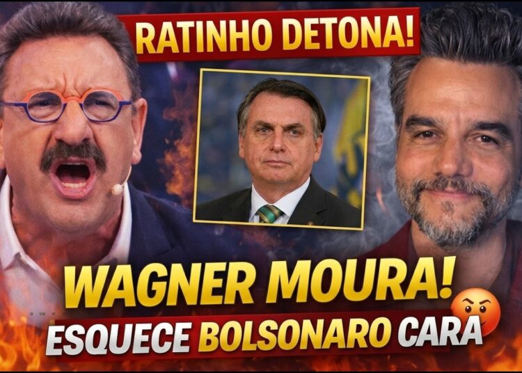Ratinho detona Wagner Moura ao vivo e manda recado após falas sobre Bolsonaro!