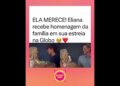 #eliana recebe uma homenagem da família em sua estréia na #tvglobo . #fofoca #fofocas