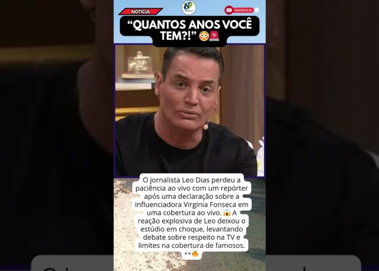 LEO DIAS DETONA REPÓRTER AO VIVO APÓS FALA SOBRE VIRGINIA 😡📢