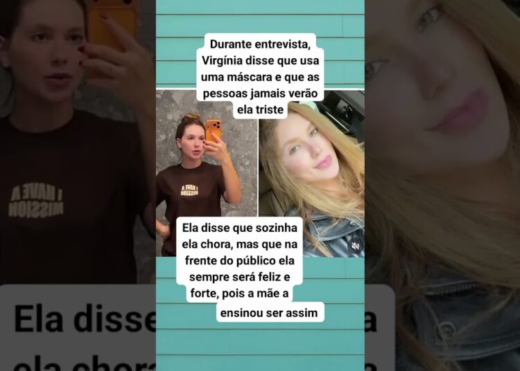 Durante entrevista,Virgínia isse que usauma máscara #noticias #fofocas