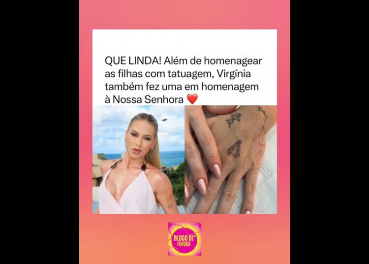 #virginia  também fez uma em homenagem à Nossa Senhora ❤️.#fofocas #fofoca
