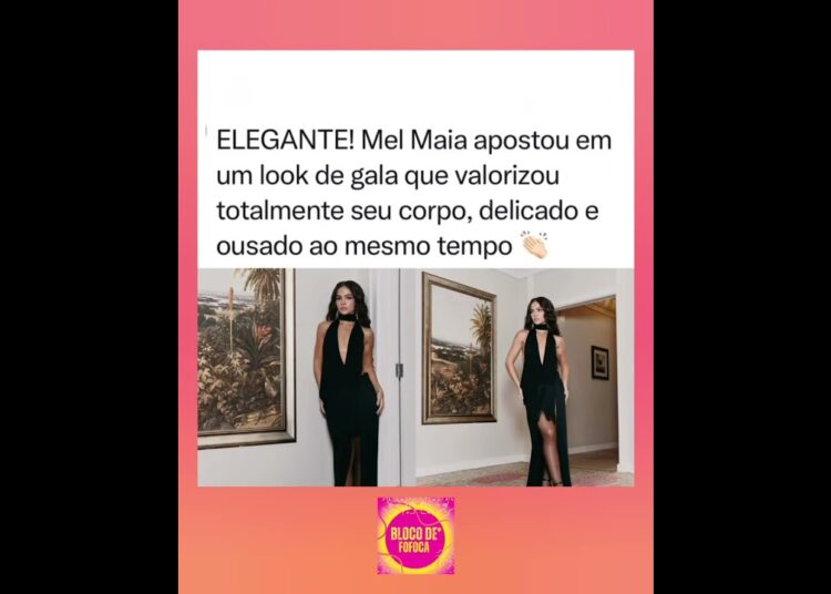 #melmaia chamou atenção ao surgir deslumbrante para o Golden Globes Brazil. #fofocas #fofoca