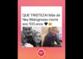 Mãe do cantor #neymatogrosso morre aos 103 anos 🖤🥺. #fofocas #fofoca #luto