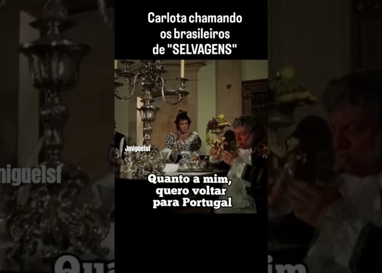 CARLOTA CHAMANDO OS BRASILEIROS DE “SELVAGENS” #brasilimperial #cinemanacional #70s #realeza