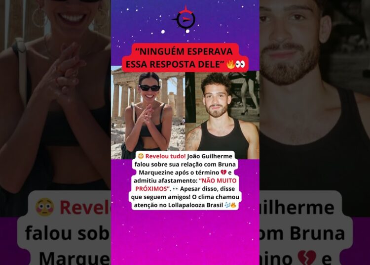 CLIMA PESADO? 👀 O que aconteceu entre João Guilherme e Bruna Marquezine no Lollapalooza!