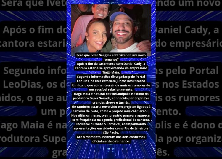 IVETE SANGALO ESTÁ COM NOVO AMOR CANTORA É VISTA COM EMPRESÁRIO