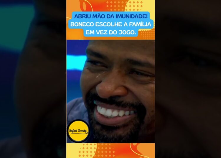 ABRIU MÃO DA IMUNIDADE! Boneco escolhe a família em vez do jogo.