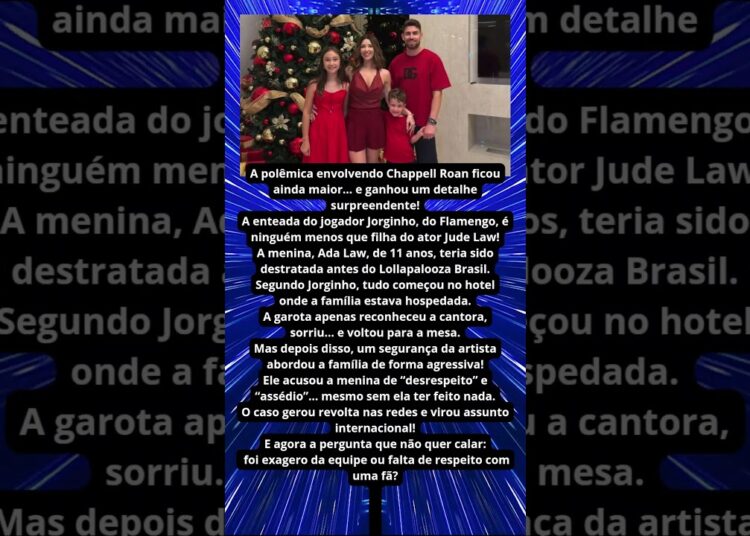 TRETA NO LOLLAPALOOZA! ENTEADA DE JORGINHO É FILHA DE ASTRO DE HOLLYWOOD