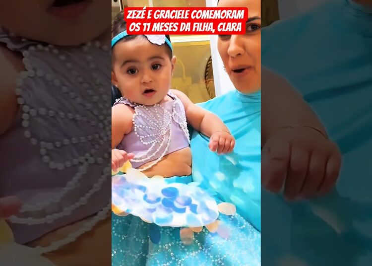 Zezé e Graciele comemoram os 11 meses da filha #famosos #fofocas