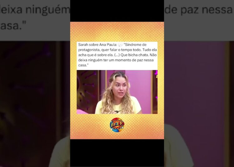 Sarah opinando sobre  Ana Paula Renault no #bbb #fofoca #fofocas