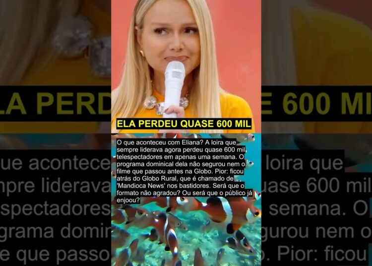ELA PERDEU QUASE 600 MIL #shorts #eliana #globo