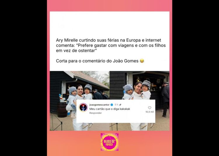 o comentário do #joãogomes 😂❤️. #arymirelle #fofoca #fofocas