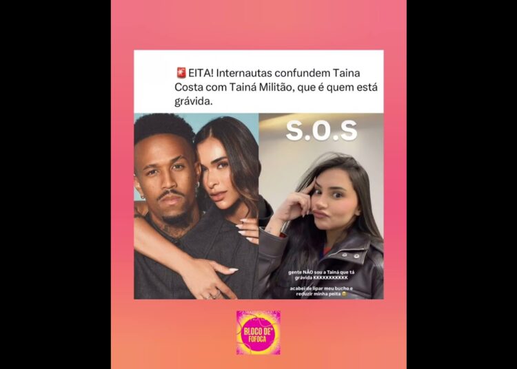#tainacosta  apareceu nos stories para esclarecer que não é ela quem está grávida. #fofoca #fofocas