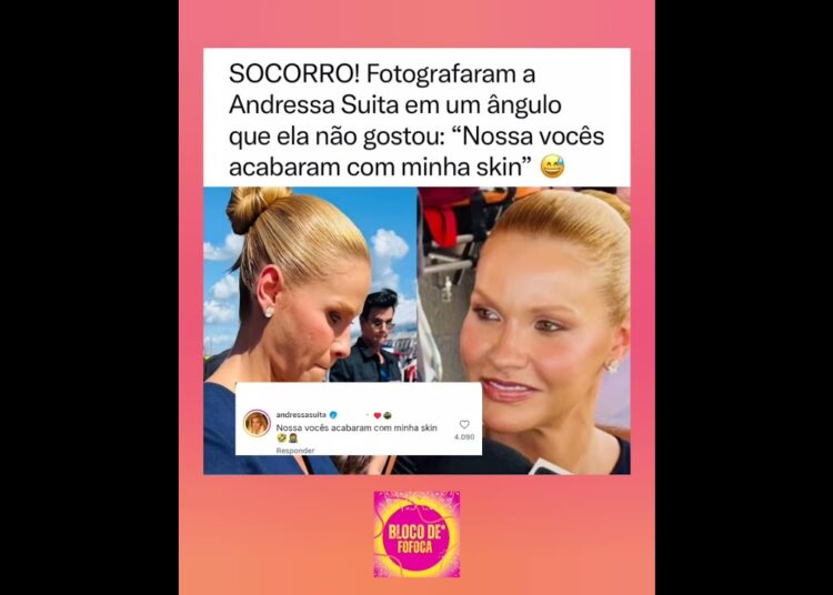 fotografaram a #andressasuita em um ângulo que ela não gostou. #fofoca #fofocas
