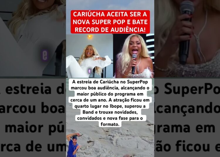 CARIÚCHA BATE RECORD DE AUDIÊNCIA EM PRIMEIRO SUPER POP #feedshorts #ultimasnoticia #fofoca