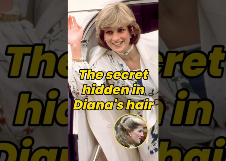 The secret hidden in Diana’s hair #PrincessDiana #KingCharles #royalfamily #royal