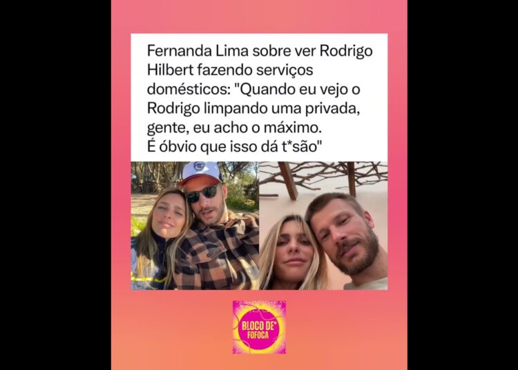#fernandalima  sobre ver #rodrigohilbert fazendo serviços domésticos. #fofoca #fofocas