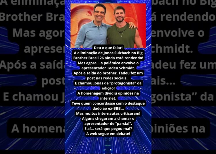 TADEU É ACUSADO DE PARCIALIDADE APÓS ELIMINAÇÃO!