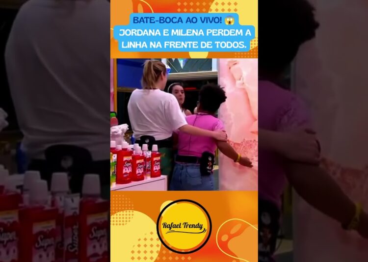 BATE BOCA AO VIVO! 😱  Jordana e Milena perdem a linha na frente de todos