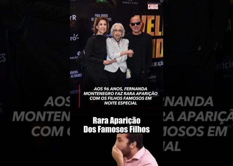 Fernanda Montenegro se destaca aos 96 anos em rara aparição com filhos famosos! ✨
