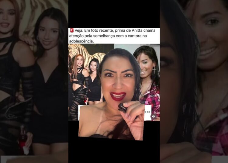 Prima de Anitta é idêntica a ela #noticias #fofoca #aparência